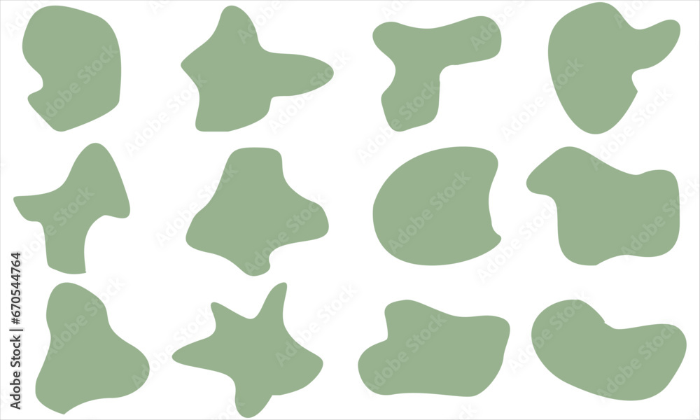 12 Modern Blob shape organic set. Abstract watery forms template. Organic blobs set icon on white background. 12 Modern Blob shape organic set. Abstract watery forms template. Organic blobs set icon on white background.
