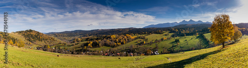Jesień na Magurze Spiskiej nad Osturnią na Słowacji