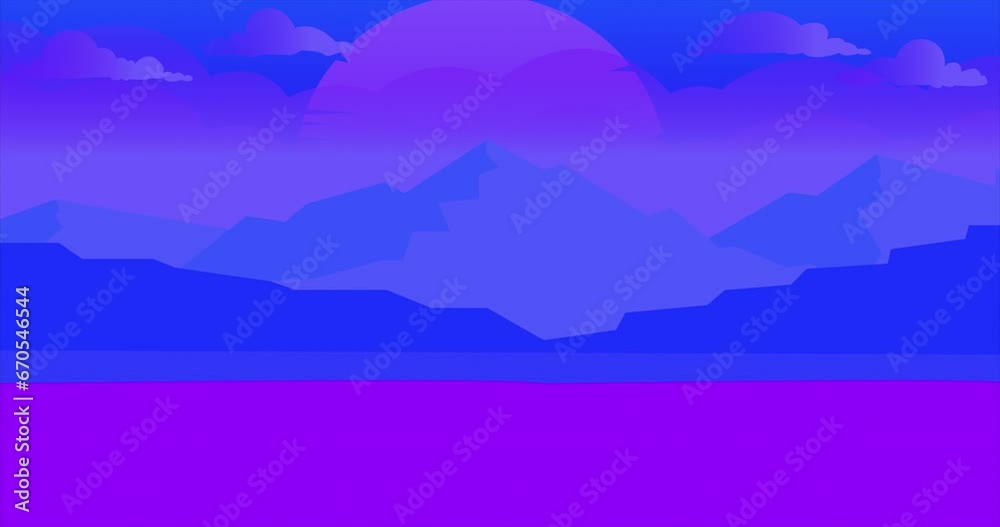 Beautiful Animated Nature Landscape in 4k. Animated Nature Landscape background in colorful. Beautiful Animated Nature Landscape in 4k. Animated Nature Landscape background in colorful.