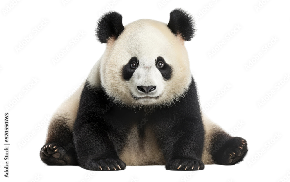 Cute and Endangered Pandas Transparent PNG