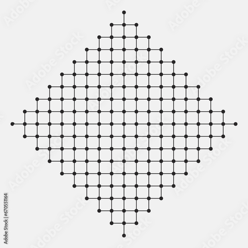 Diamond shaped graphic in business striped style