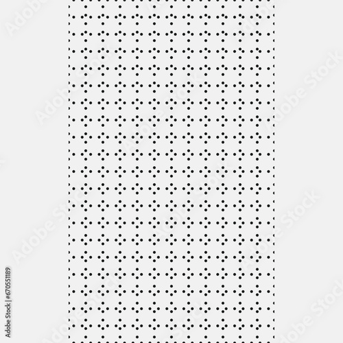 Modern banner with repeating groups of black dots