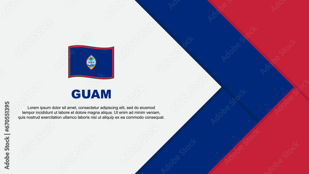 Guam Flag Abstract Background Design Template. Guam Independence Day Banner Cartoon Vector Illustration. Guam Cartoon Guam Flag Abstract Background Design Template. Guam Independence Day Banner Cartoon Vector Illustration. Guam Cartoon