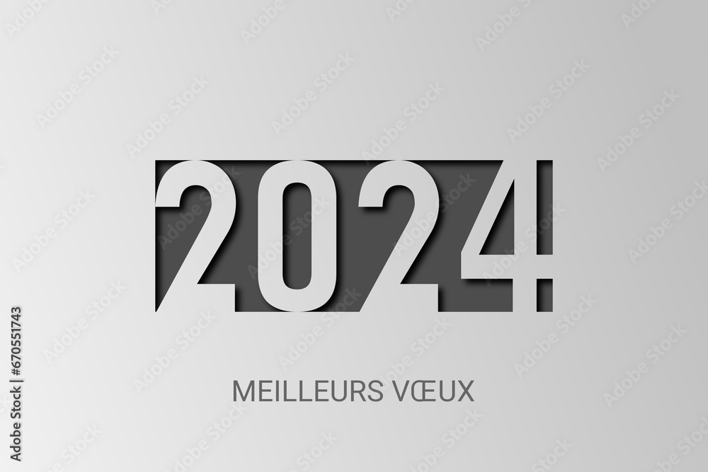 2024 - Meilleurs vœux - Bonne année 2024 - Meilleurs vœux - Bonne année