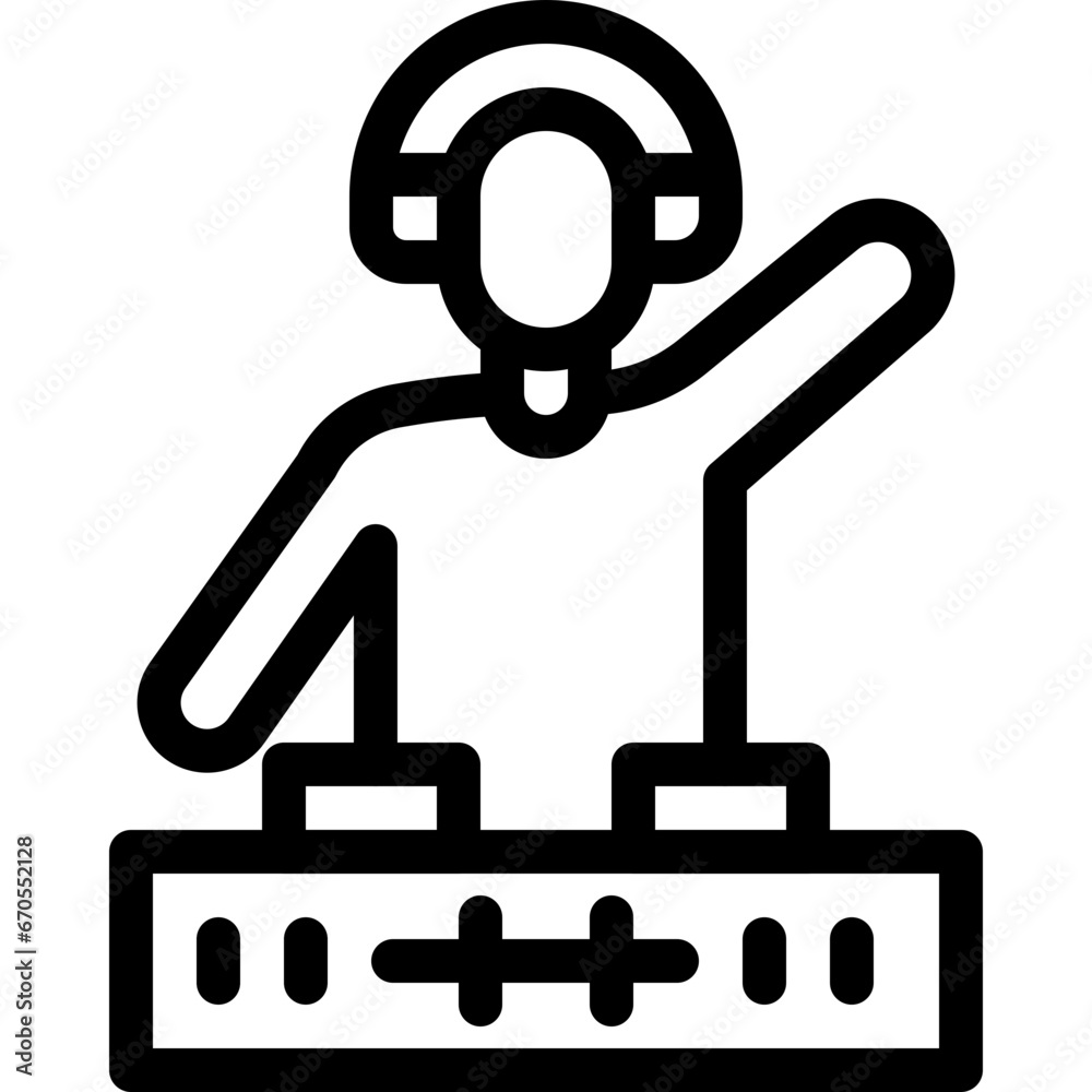 Dj icon vector illustration for web and mobile Dj icon vector illustration for web and mobile