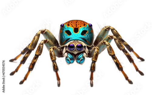 Obraz na płótnie Peacock Spider Facts and Behavior Transparent PNG