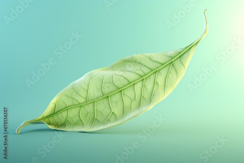 Cityscape Futurism: Urban Isolation Featuring an Artificial Leaf.