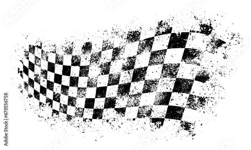 Finish racing flag logotype monochrome