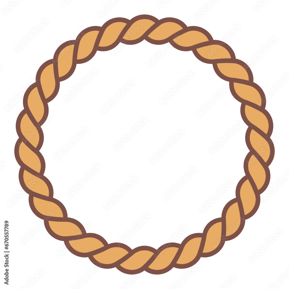 Obraz premium Rope isolated on white background