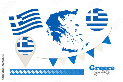 National Greece symbols 