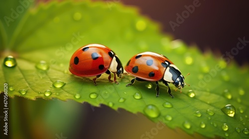 ladybug on leaf © faiz