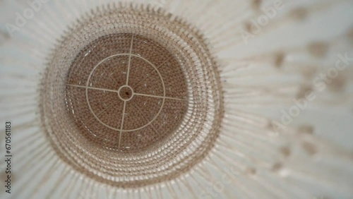 rotating the rope decoration from the inside
