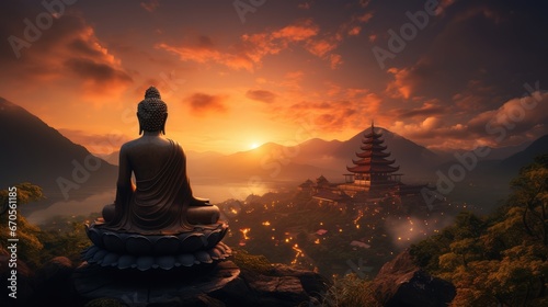 buddha at sunset © faiz