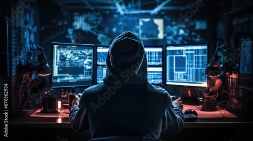 Hacker using computer virus for cyber attack  Payments System Hacking  Online Credit Cards Payment Security Concept.