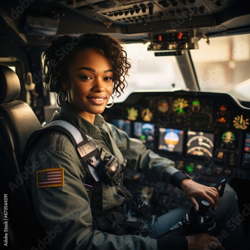 Courageous Female Fighter Pilot in US Air Force: Breaking Barriers in the Sky photo