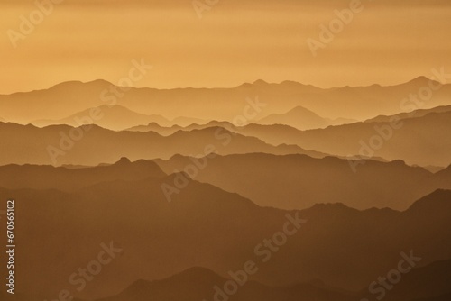 Hora dorada en nuesta sierra madre occidental, Durango México.  photo