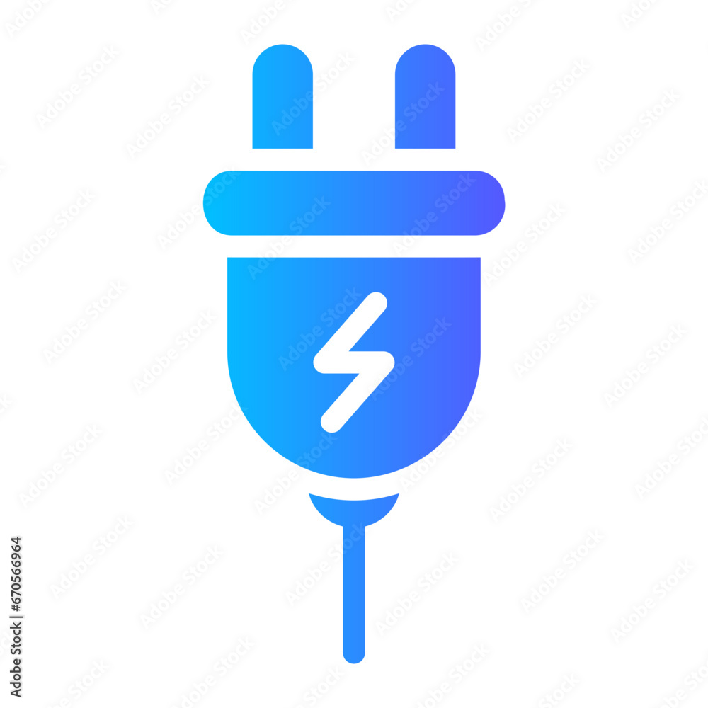 plug gradient icon plug gradient icon