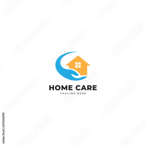 Free Download Home Care Logo Template, Medical Home Logo - GFXLoad