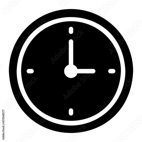 clock glyph icon