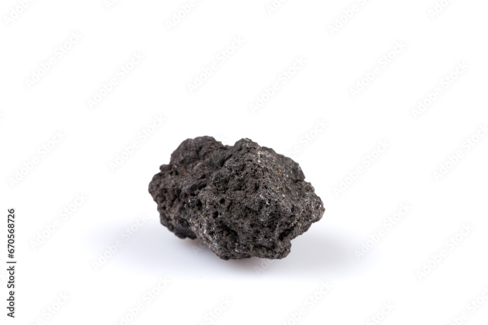 Volcanic stones on a white background Volcanic stones on a white background