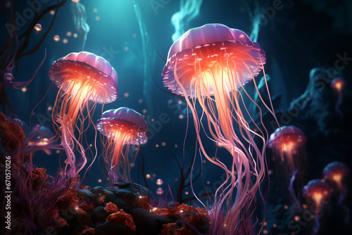 Dreamlike Jellyfish Image - Generative AI