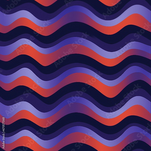 Minimalist Optical Illusion Waves Pattern