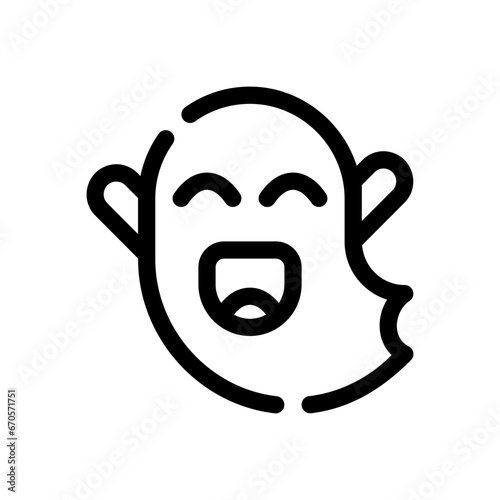 ghost line icon