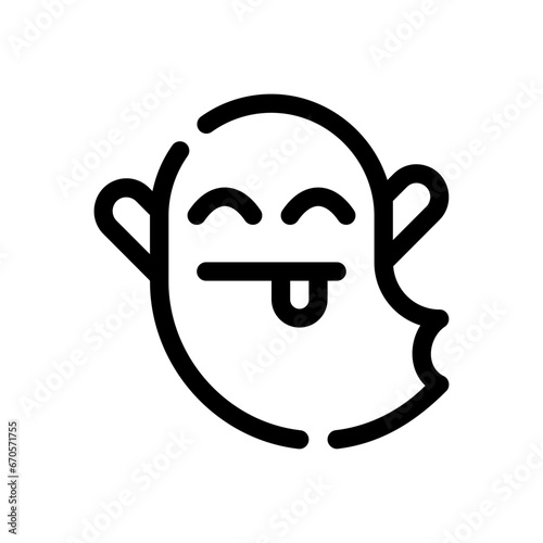 ghost line icon