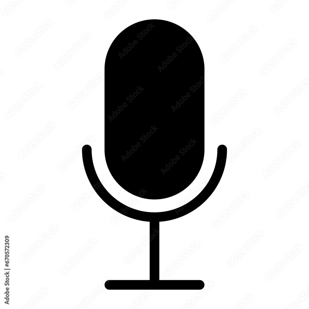 mic glyph icon mic glyph icon