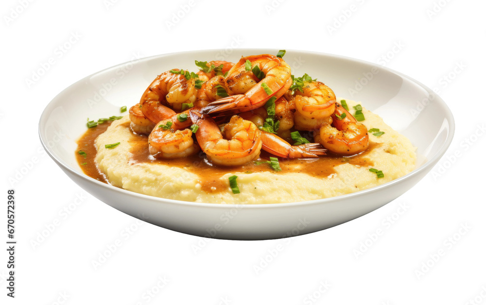 Delicious Shrimp and Grits Dish Transparent PNG