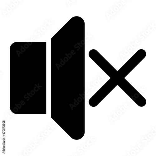 mute glyph icon