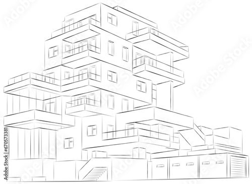 sketch of building 