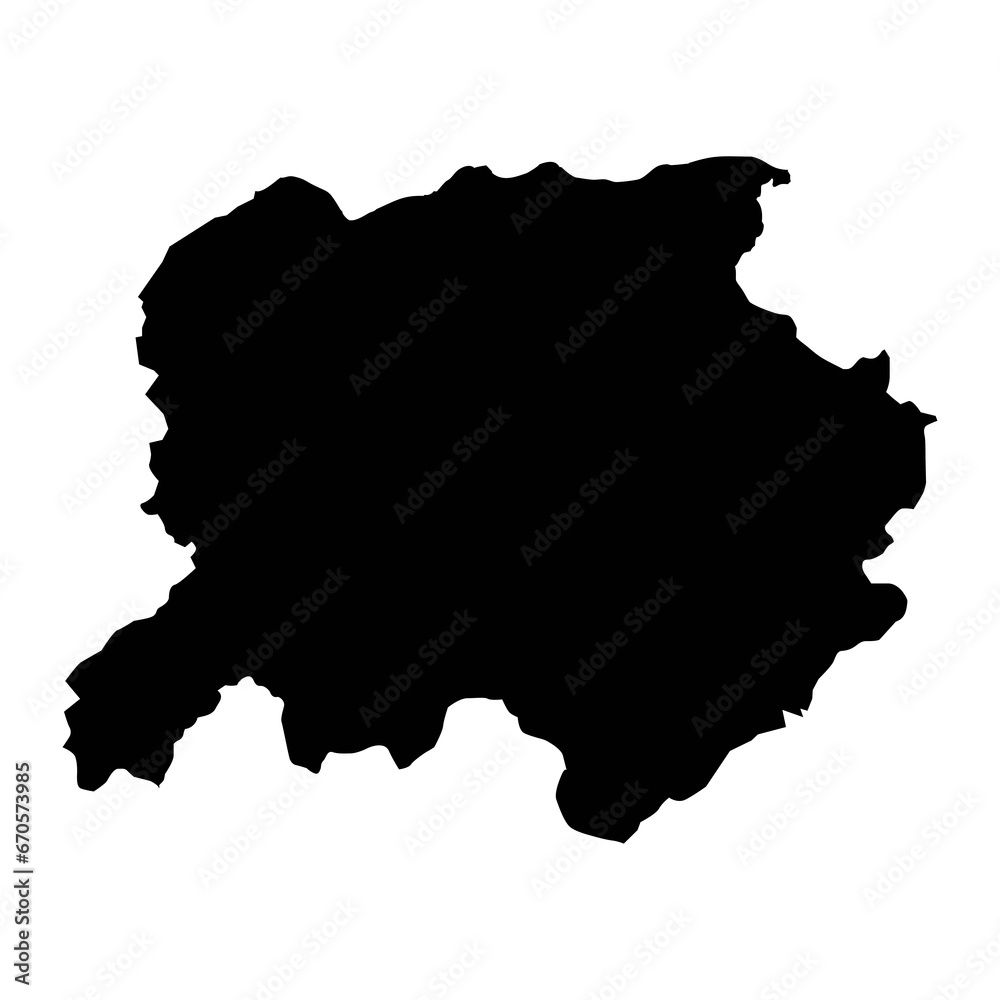 Labe region map, administrative division of Guinea. Vector illustration. Labe region map, administrative division of Guinea. Vector illustration.