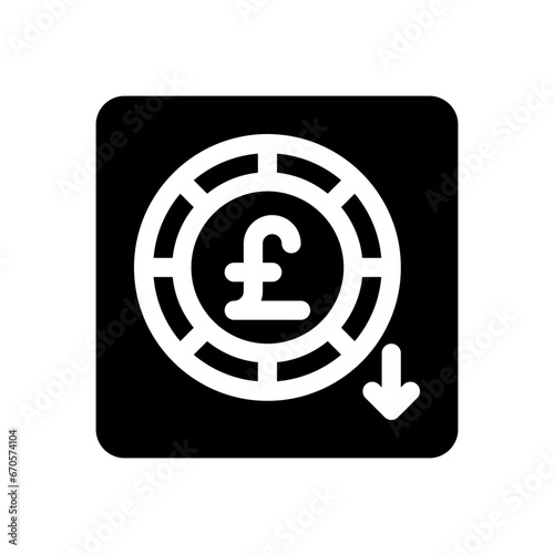 pound sterling glyph icon