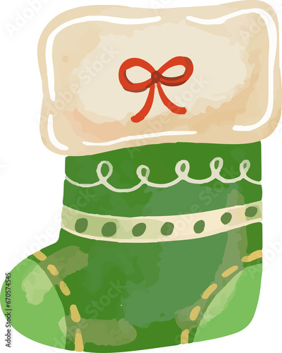 christmas socks illustration (ID: 670574545)