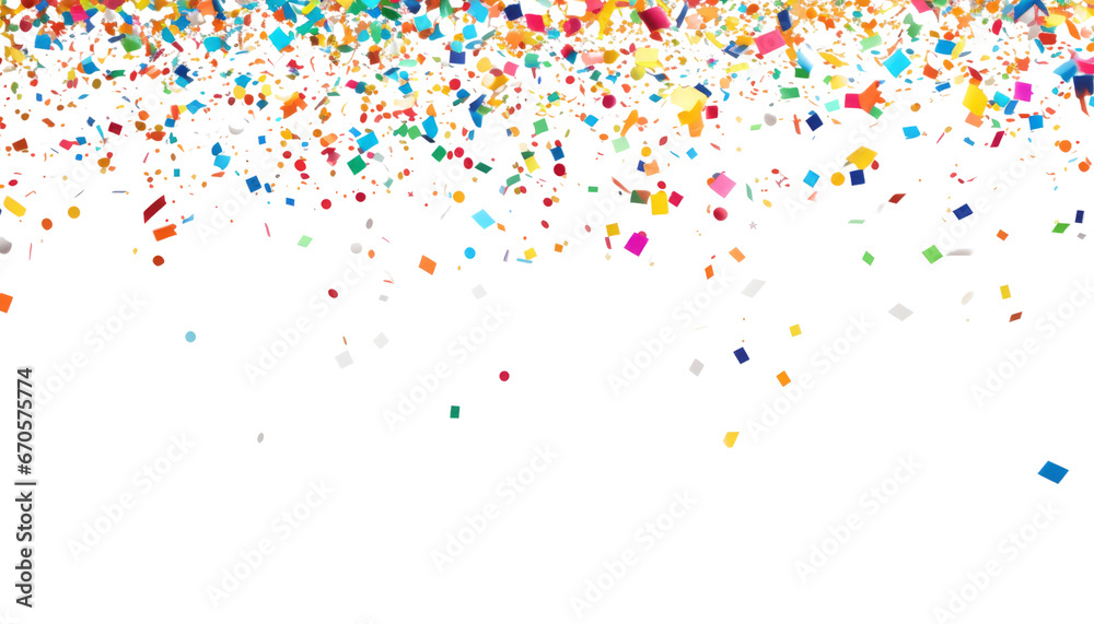 colorful confetti isolated on transparent background cutout colorful confetti isolated on transparent background cutout
