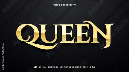Editable luxury golden text effect, elegant text style