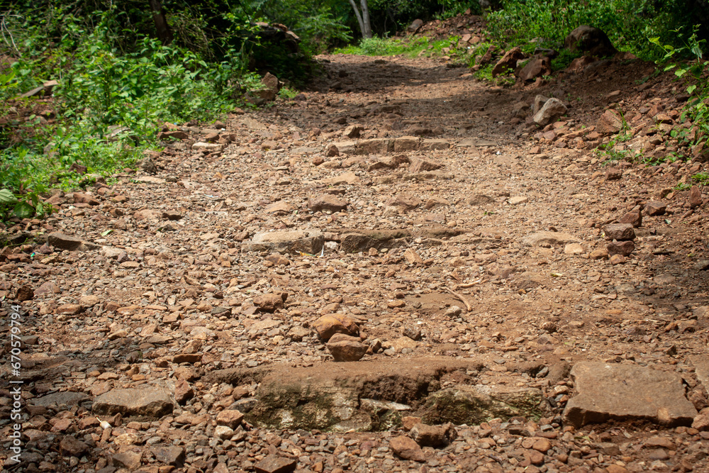 Path to the Aanaivaari Muttal Waterfalls located in Kalvarayan Hills near Attur, Salem district, India. Path to the Aanaivaari Muttal Waterfalls located in Kalvarayan Hills near Attur, Salem district, India.