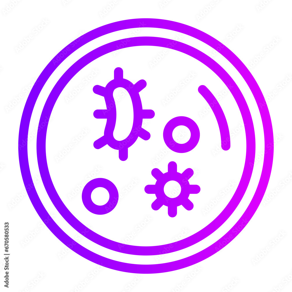 bacteria gradient icon bacteria gradient icon