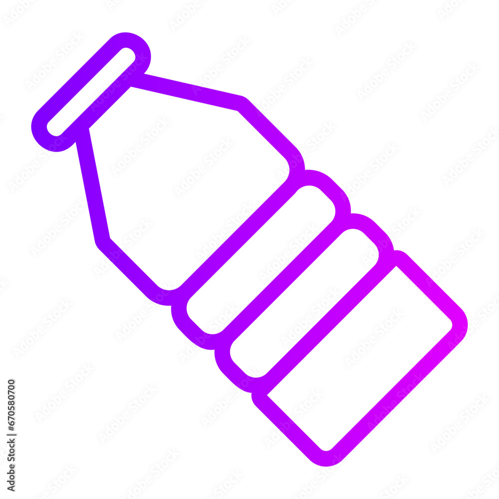 plastic bottle gradient icon plastic bottle gradient icon