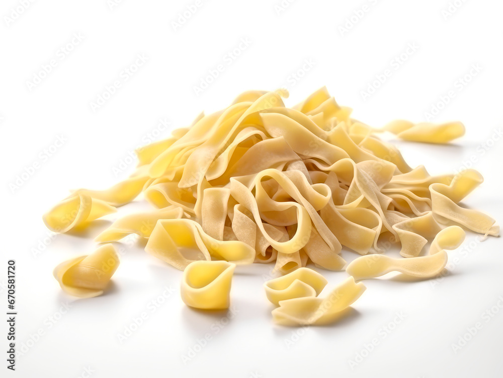 Italian dry uncooked pasta isolated on a white background. Italian dry uncooked pasta isolated on a white background.