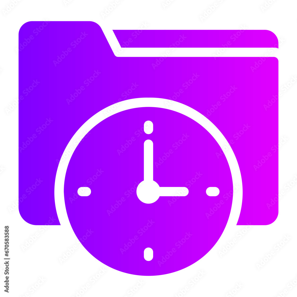 clock gradient icon clock gradient icon