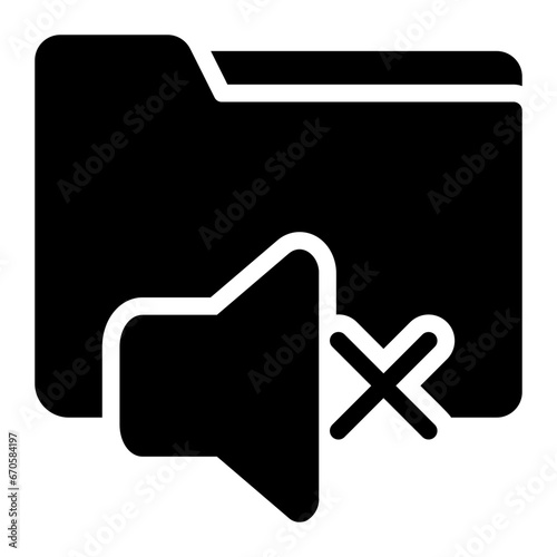 mute glyph icon