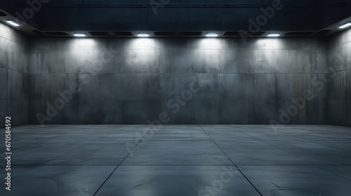 Texture dark floor with old wall. Abstract black background for web design templates, valentine, christmas, product studio room and business report with smooth gradient color.