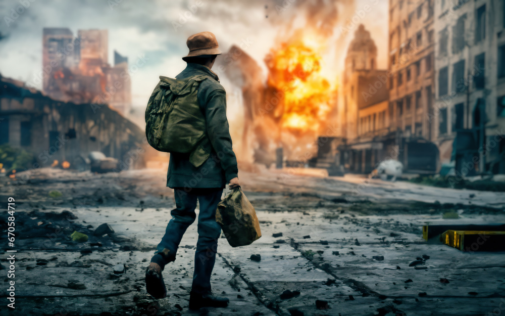 War scenes, bombed cities, smoke, ruins, explosions
War scenes, bombed cities, smoke, ruins, explosions