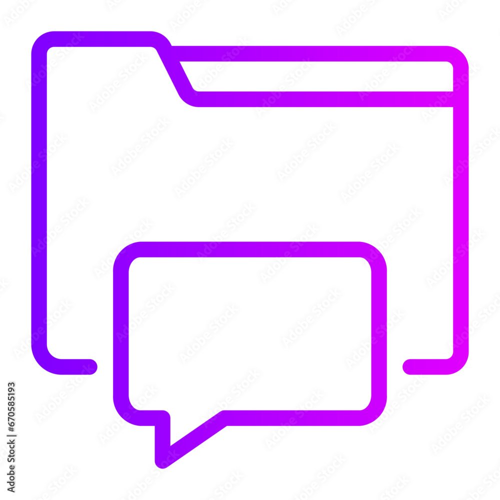 chat gradient icon