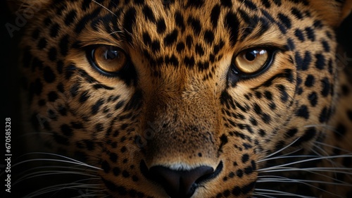 Close-up Portrait of a Spotted Leopard - Wildlife Photography