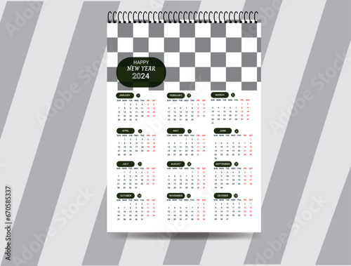 close up top view on white calendar 2024 month schedule to make appointment meeting or manage timetable each day lay on blue background for planning work and life concept