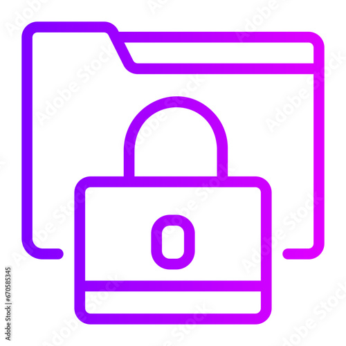 unlock gradient icon