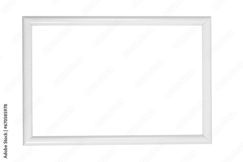 White empty photo frame on empty background. White empty photo frame on empty background.